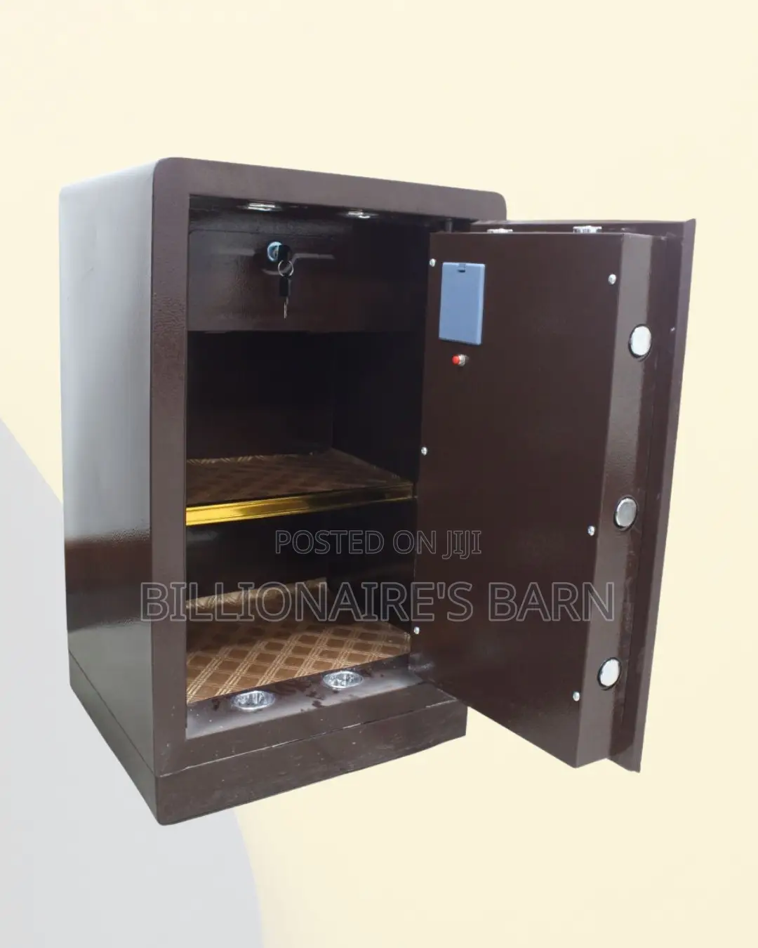 Fireproof Biometric Safe 70 Kg Programmable Keypad Dual Alarm Solution