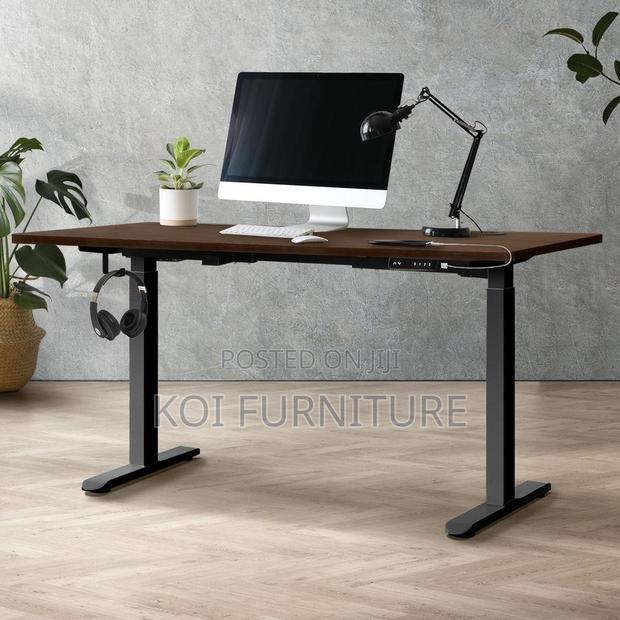 Office Desk:1.2m Electric Height Adjustable Sit-Stand Desk With Memory - thumbnail 4