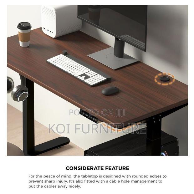 Office Desk:1.2m Electric Height Adjustable Sit-Stand Desk With Memory - thumbnail 8