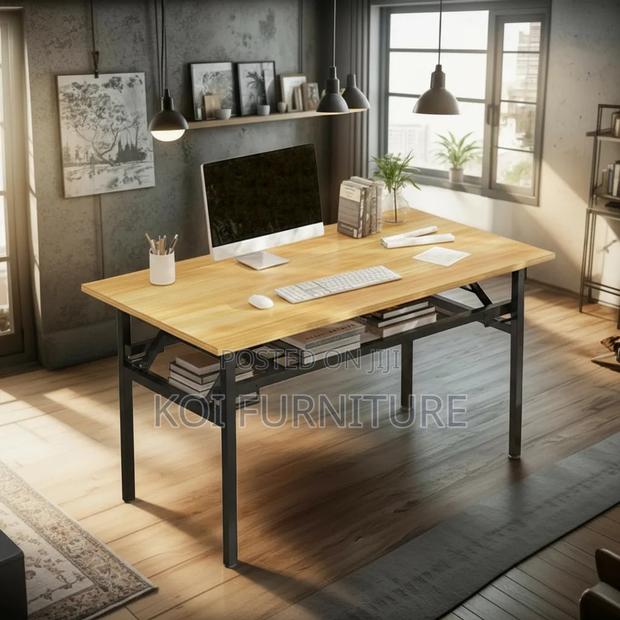 Office Desk : Multi-Purpose 1.4m Foldable Study Office Table - main view