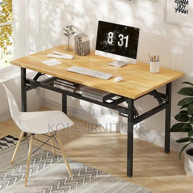 Office Desk : Multi-Purpose 1.4m Foldable Study Office Table - thumbnail 3