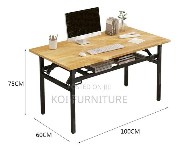 Office Desk : Multi-Purpose 1.4m Foldable Study Office Table - thumbnail 5