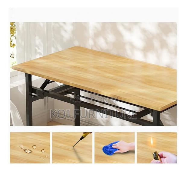 Office Desk : Multi-Purpose 1.4m Foldable Study Office Table - thumbnail 6