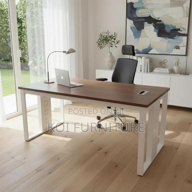 Office Desk : Modern Executive Office Computer Desk - thumbnail 9