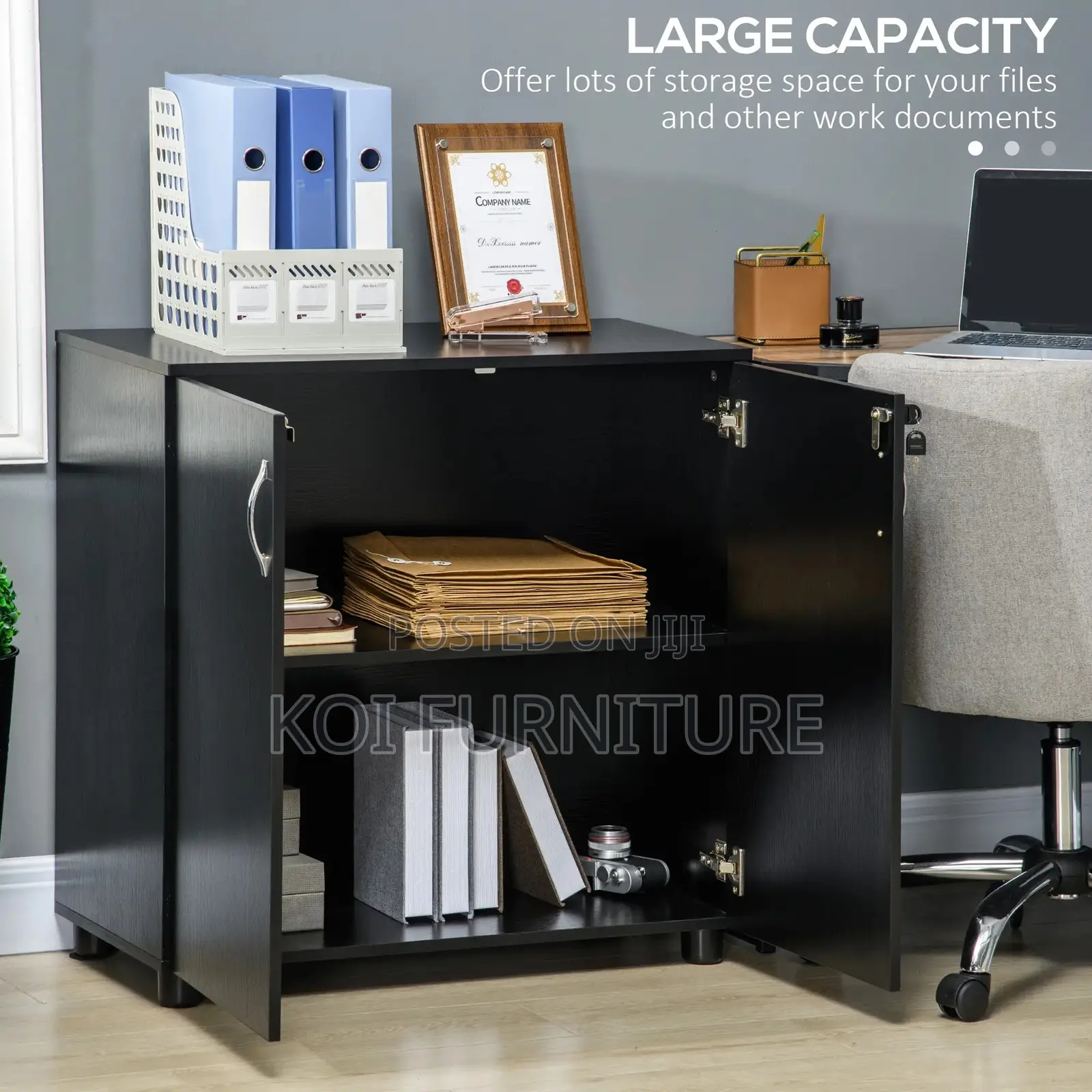 Office Cabinet : Lockable Office Storage Cabinet, 2 Door