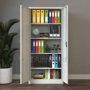 Office Cabinet : 2-Door Tall Metal Office Filing Cabinet