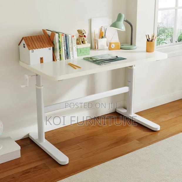 Office Desk : Manual Standing Desk Adjustable W/ Monitor Stand - thumbnail 2