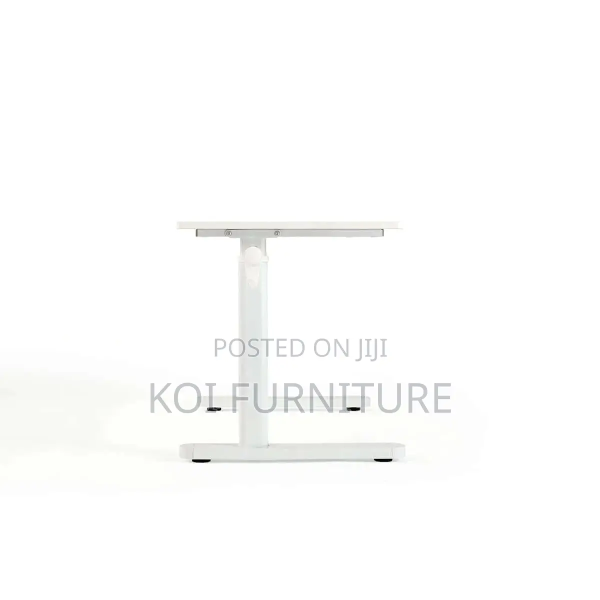 Office Desk : Manual Standing Desk Adjustable W/ Monitor Stand