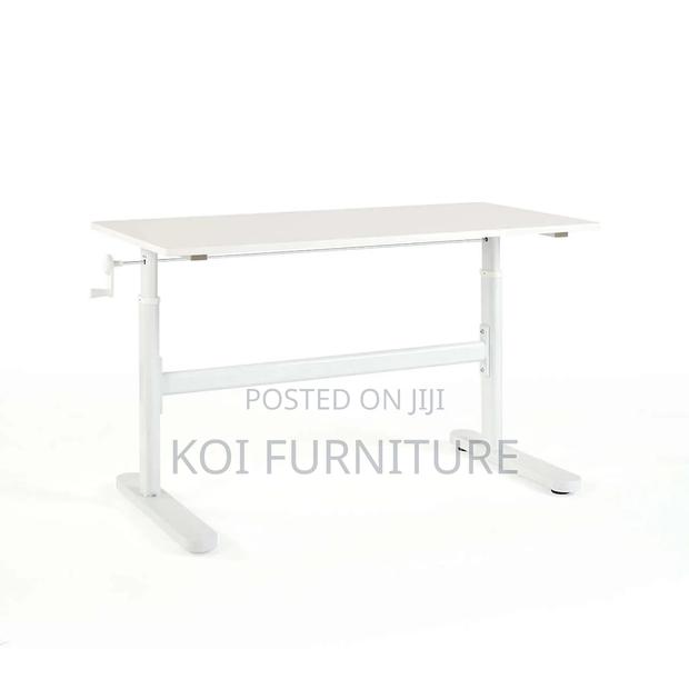 Office Desk : Manual Standing Desk Adjustable W/ Monitor Stand - thumbnail 8
