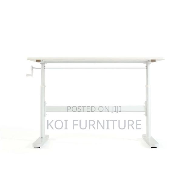 Office Desk : Manual Standing Desk Adjustable W/ Monitor Stand - thumbnail 9