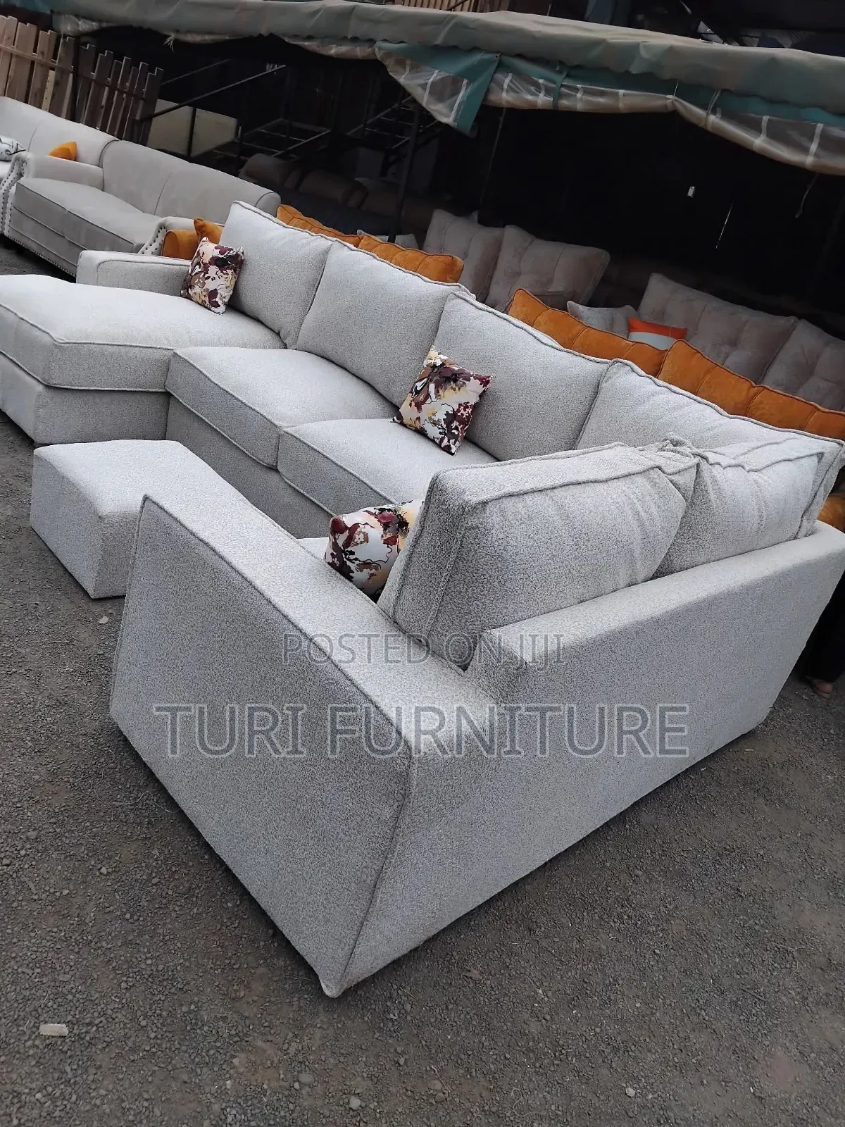 Lshape 10 Seater Spring Cushions
