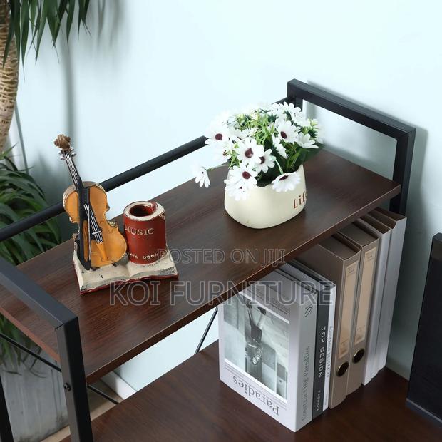 Office Desk : Office Computer Desk With Storage Shelves - thumbnail 6