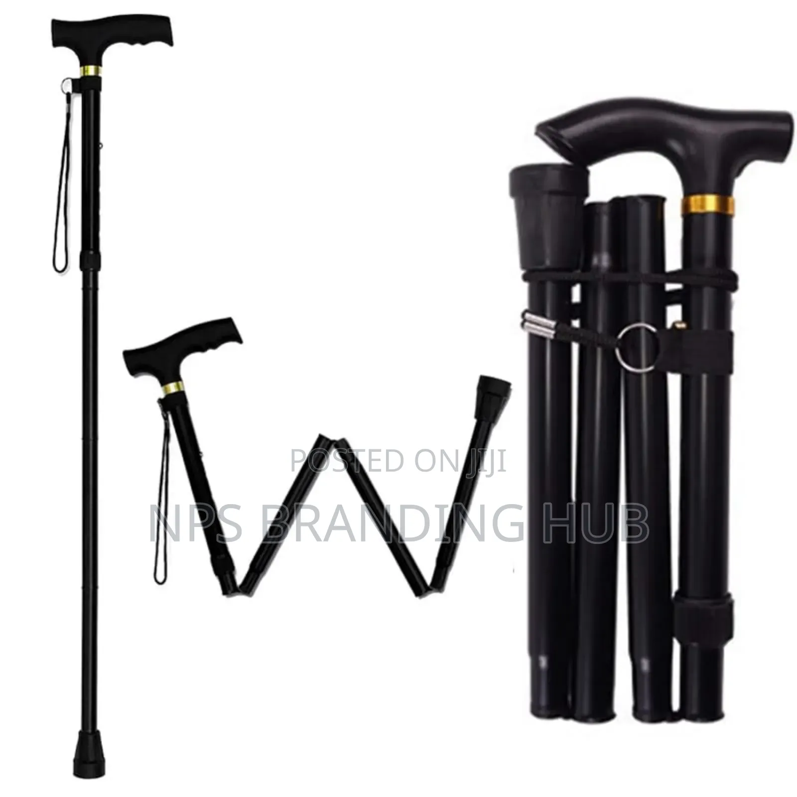 Foldable Walking Stick Stretch 83cm-95cm. Zy