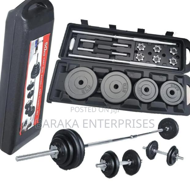50kg Chrome Dumbells - With Case