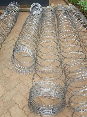 Double Galvanized Silver Razor Wire 450mm 10m