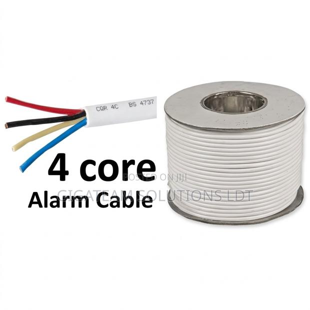 4 Core Burglar Alarm Cable 100m – White