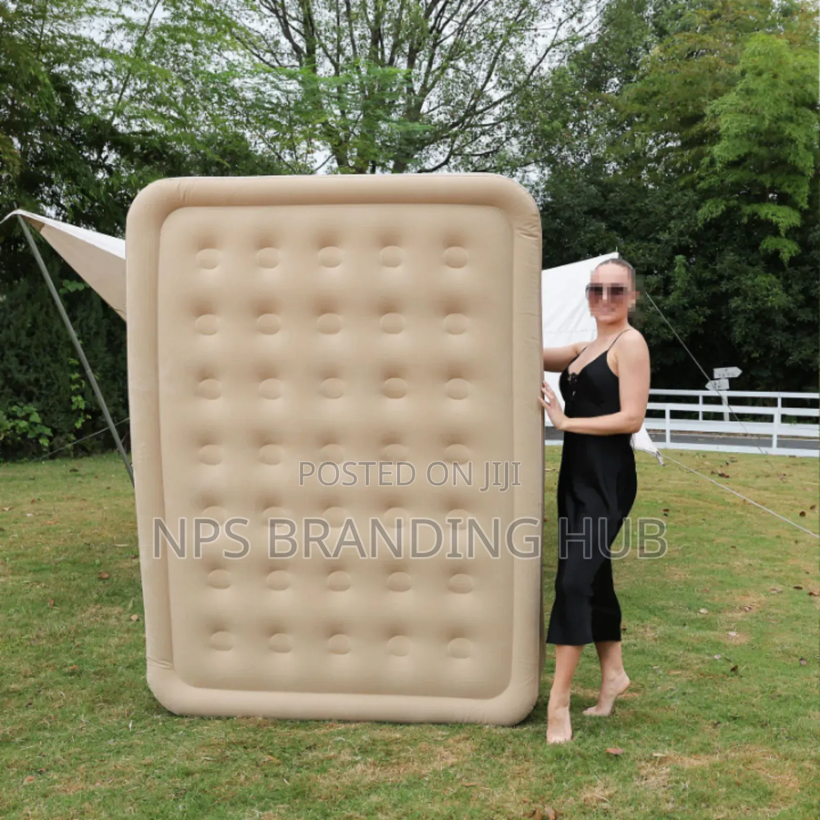 Inflatable Queen Size Airbed Mattress With In Built Pump 2 Pillows Zy