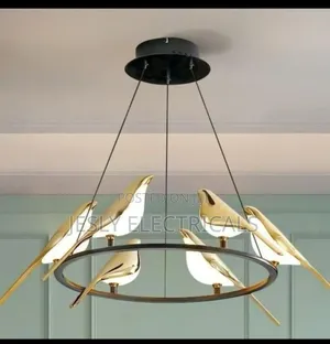 Nordic-Style Magpie Bird Pendant Chandelier