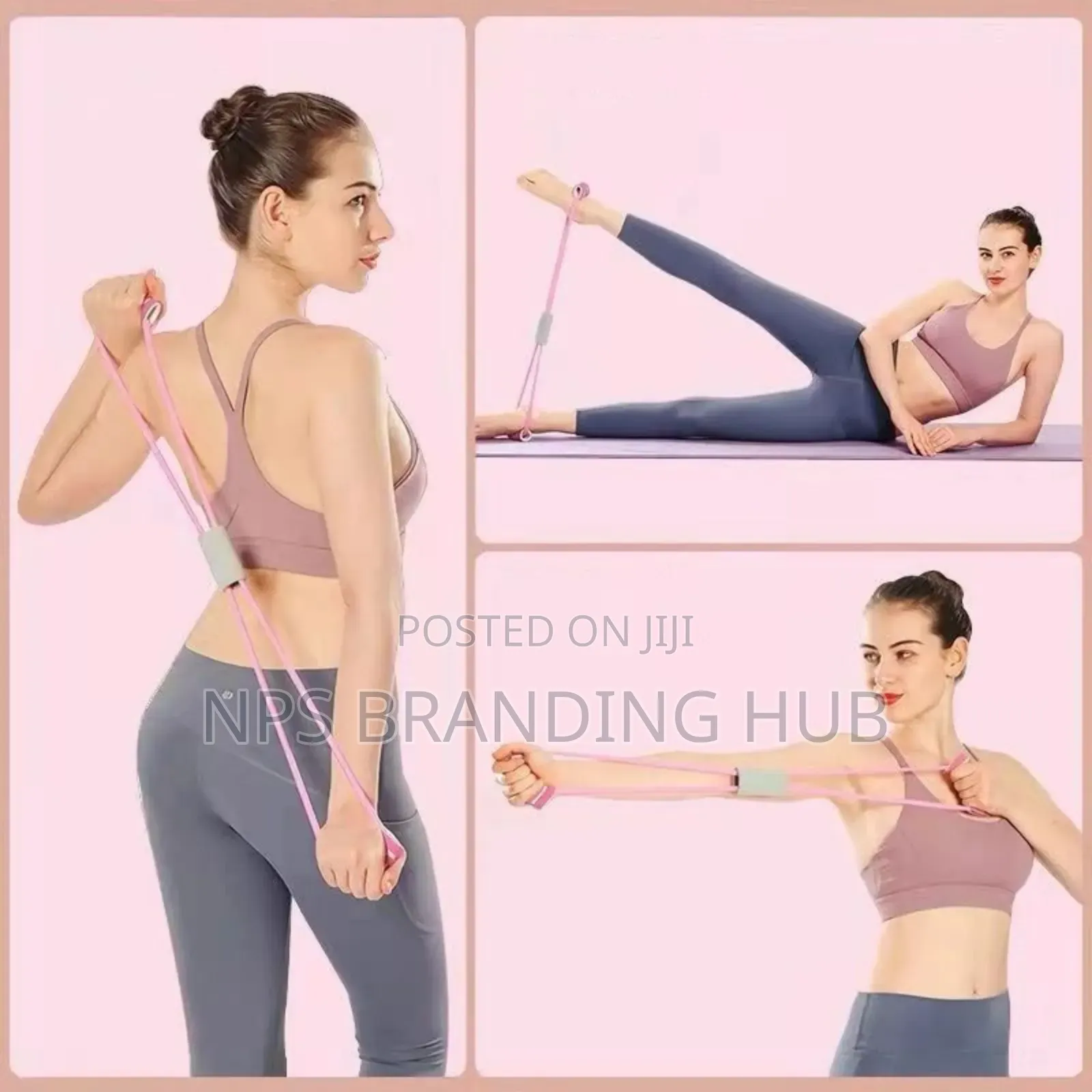 Resistance Bands With Foam Sport At Home Yoga Fitness Zy