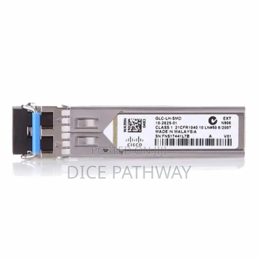 Cisco GLC-Lh-SMD SFP Transceiver, 1000base-Lh/1310nm/SMD