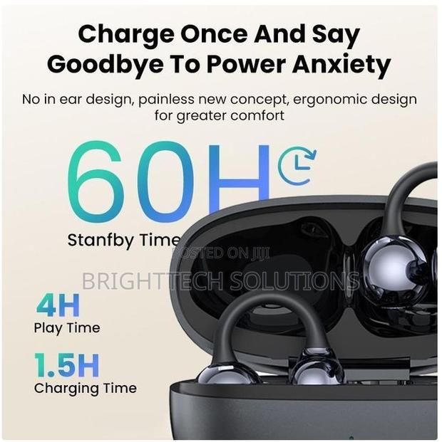 Open Ear Wireless Earbuds – Comfortable Fit, Clear Sound, Bluetooth - thumbnail 4