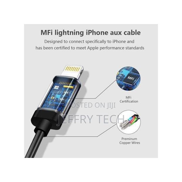 Lightning to 3.5mm Audio Cable Compatible With iPhone 13/12/11/Xr/Xs/X - thumbnail 3