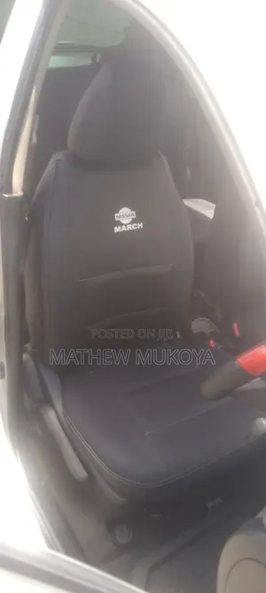 Nissan March Black Car Seat Covers