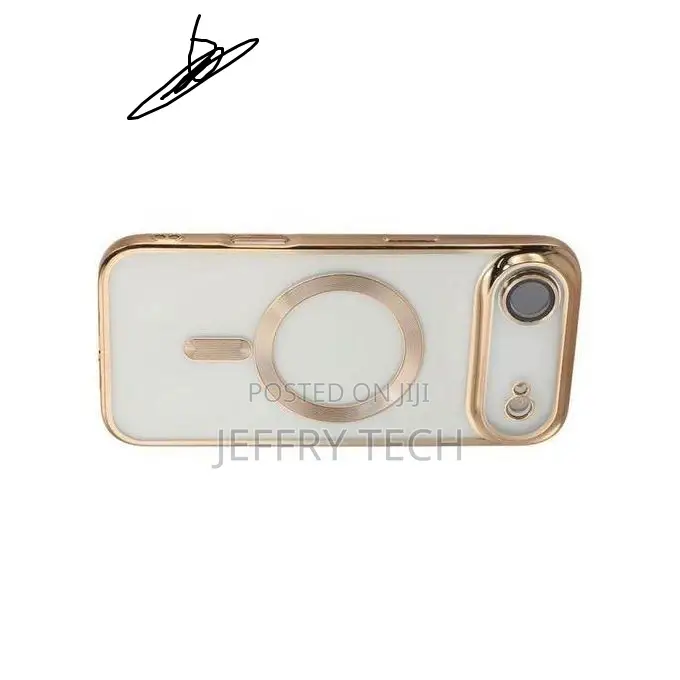 Gold Electroplated Clear Case With Magnet, Cover for iPhone 17 Air
