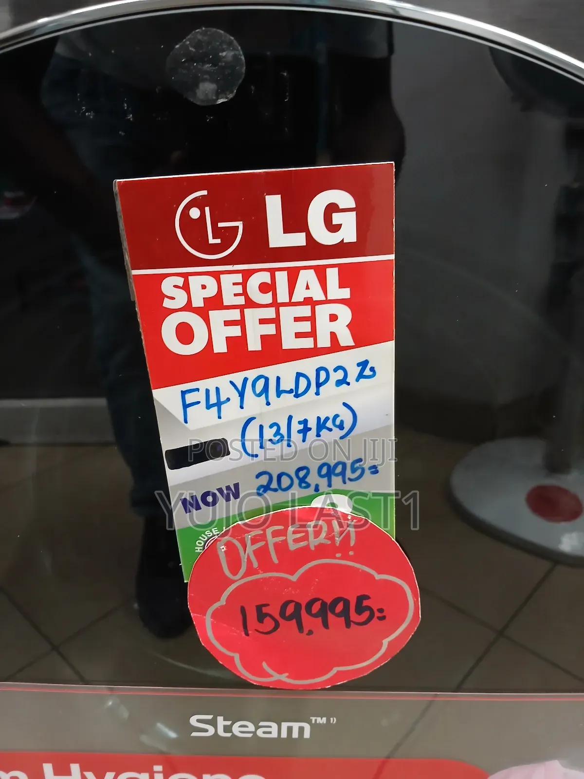 Lg F4y9ldp2zk Front Load Washing Machine 13/7kg - Washer+Dry Steam+