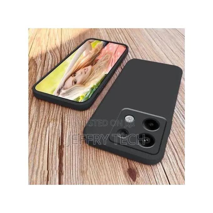 Silicone Back Case Cover for Redmi Note 13 4g Microfiber Inside Shockp