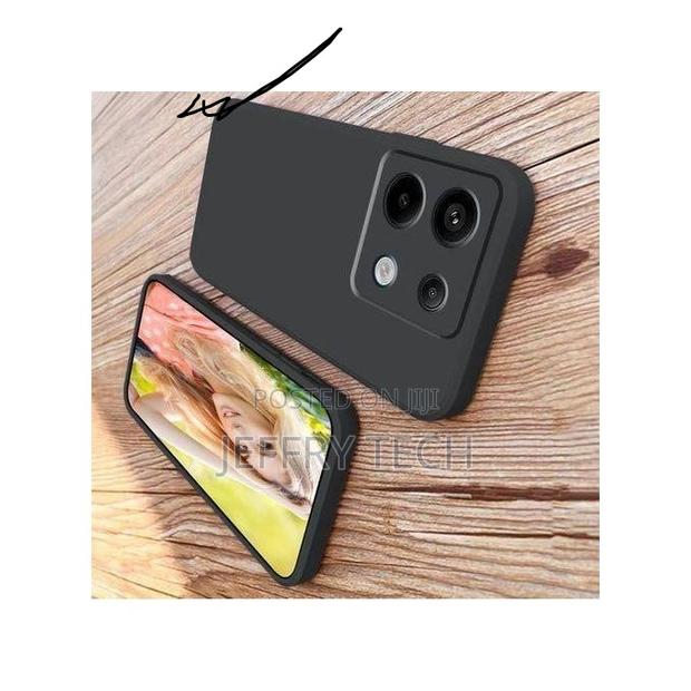 Silicone Back Case Cover for Redmi Note 13 4g Microfiber Inside Shockp - thumbnail 3