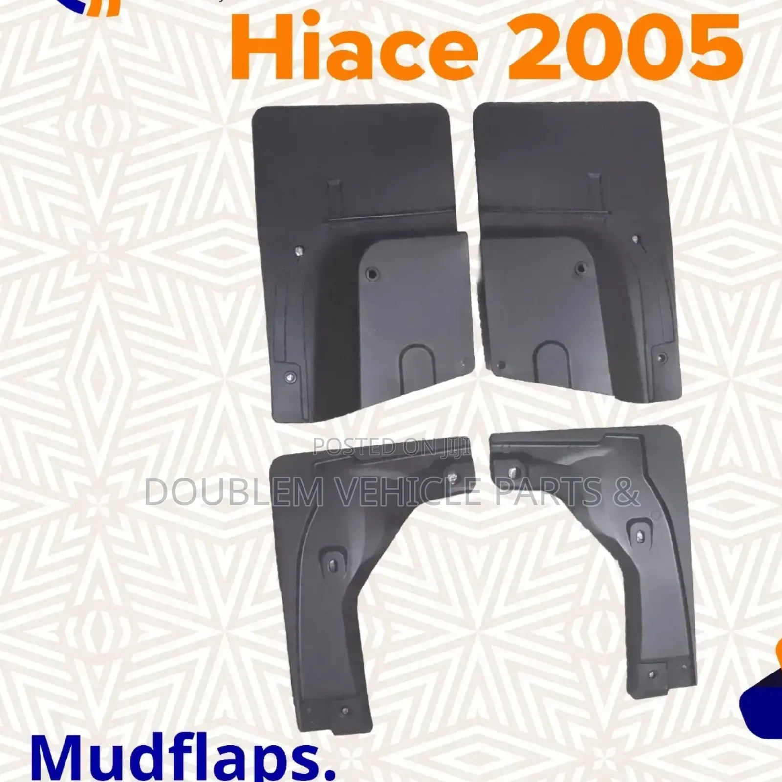 Mudflaps Toyota Hiace 2005,2007,2008,2010,2012,2013,L/9lbox