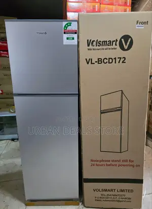 Silver Volsmart 108 L Double Door Refrigerator