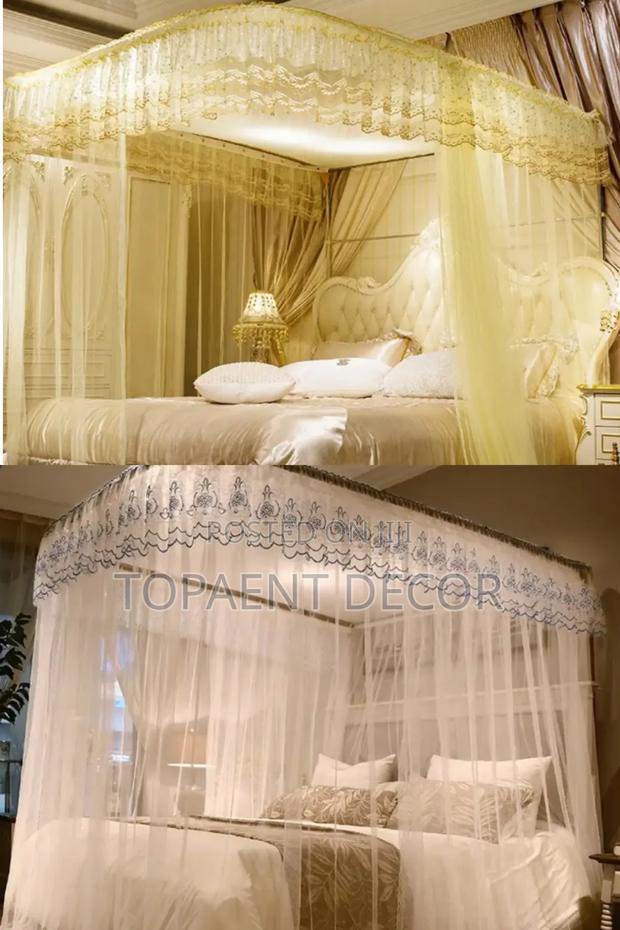 White And Cream Long Lasting 2 Stand Mosquito Net - main view