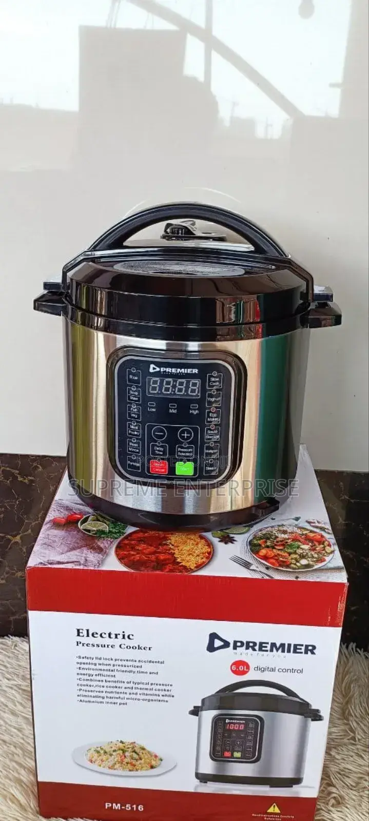 Premier Electric Pressure Cooker 6 L