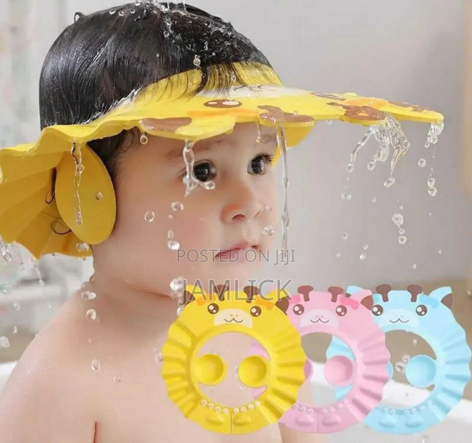 Cartoon Adjustable Baby Shower Hat Shampoo Cap
- BZL