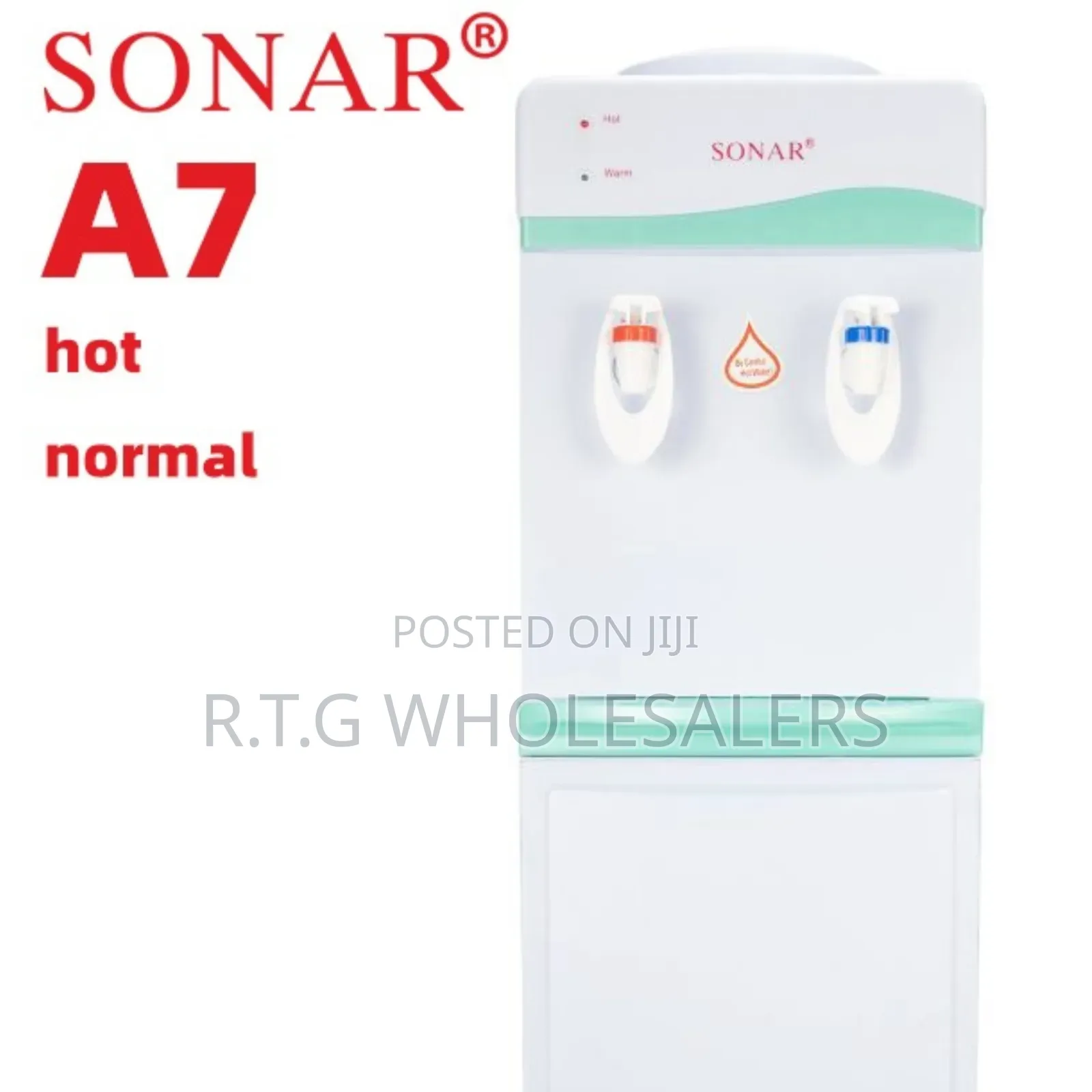 Sonar A7 White 2-Tap Hot and Normal Water Dispenser