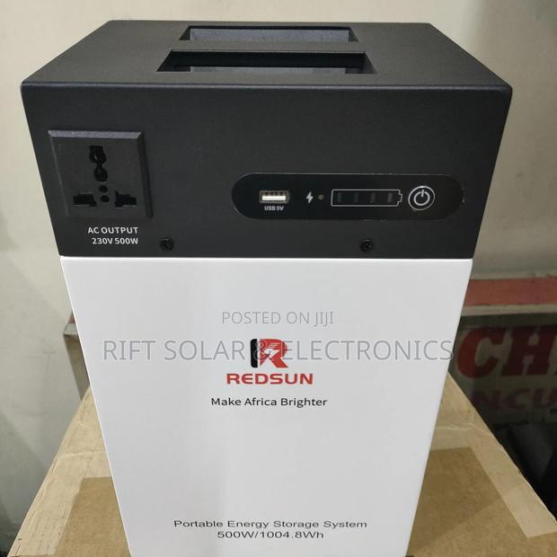 Redsun 1kwh - 500w Portable Home, Office Power Station Ac/Dc Input
