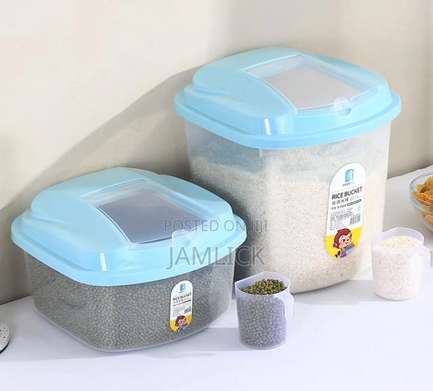 Plastic Cereal Rice Storage Buckets - Pm - thumbnail 3