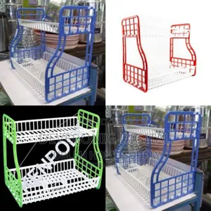 *Two Tier Plastic Dishrack