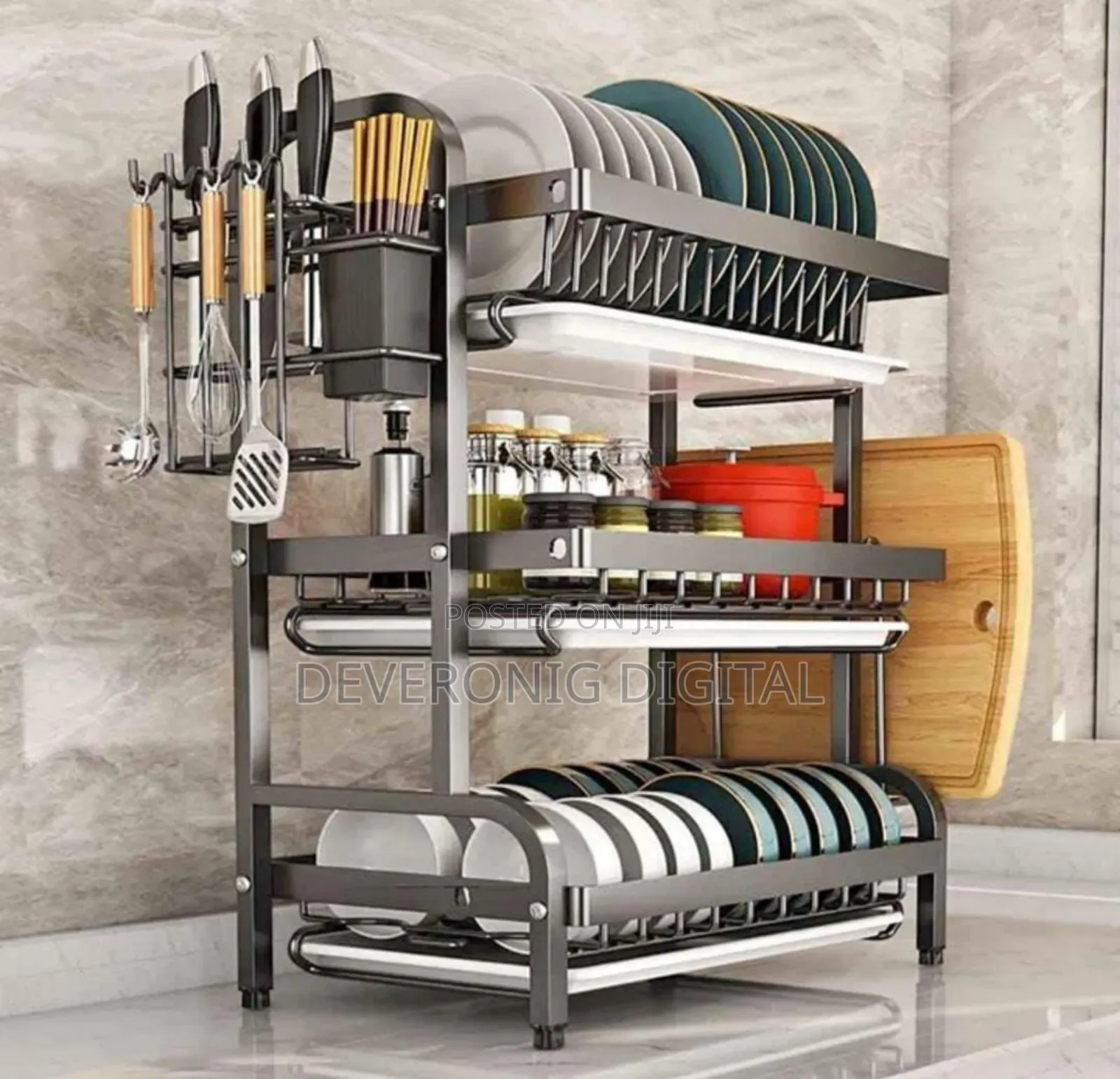 *Heavy Quality 3 Tier Dishrack