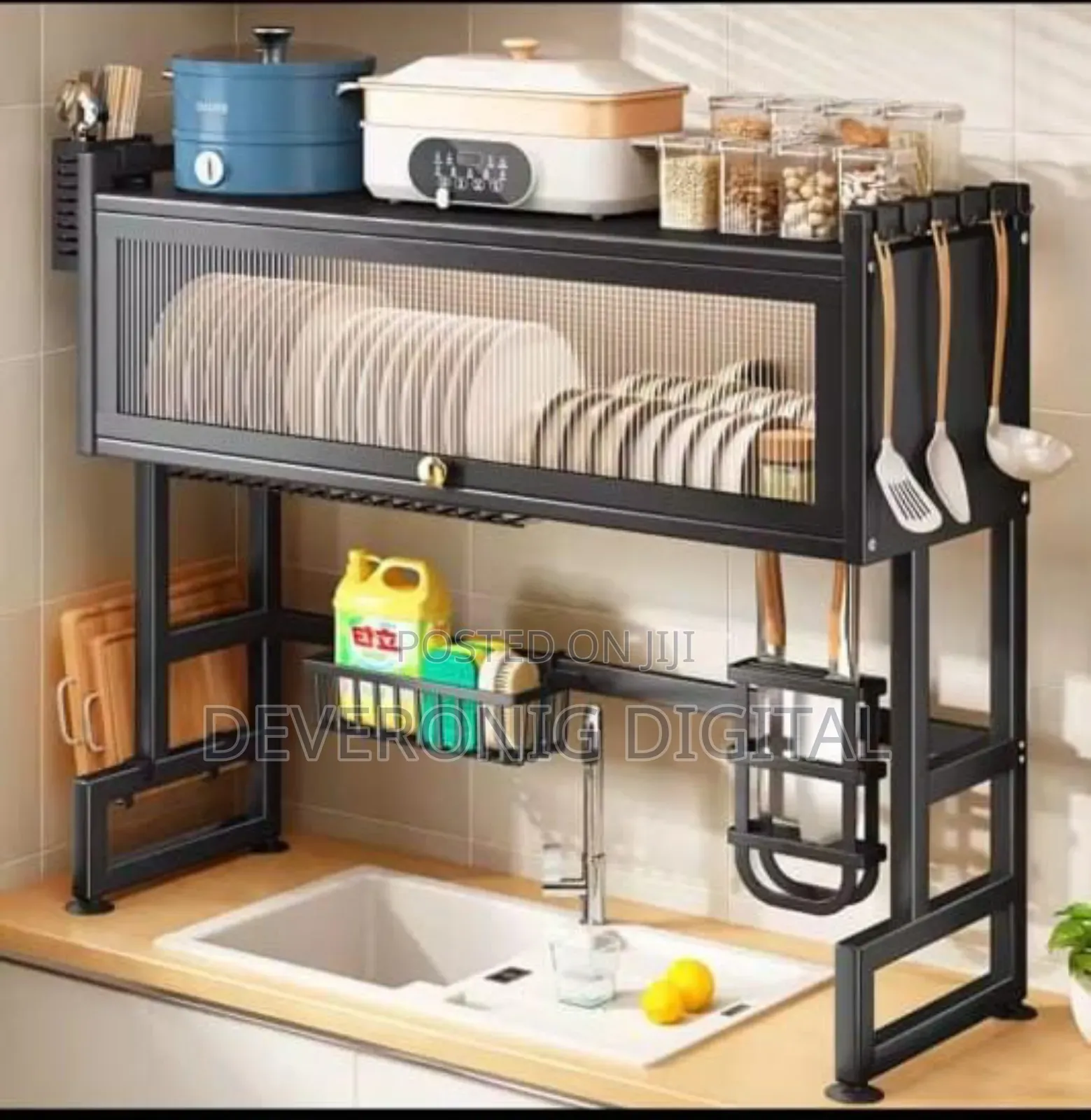 Single Over the Sink With Glass Acrylic Cover
Kitchen Rack