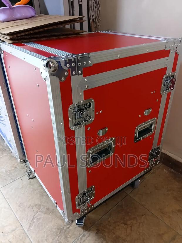 Professional 12 U Flight Case With Wheels – Heavy Duty Road Case - main view