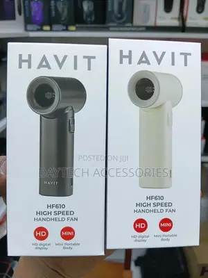 Havit Hf610 Small Home Appliances-Handheld High Speed Fan