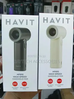 Havit Hf610 Small Home Appliances-Handheld High Speed Fan