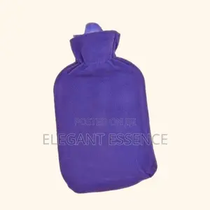 Hot Water Bottle With Soft Fleece Cover Rubber Hot Water Bag