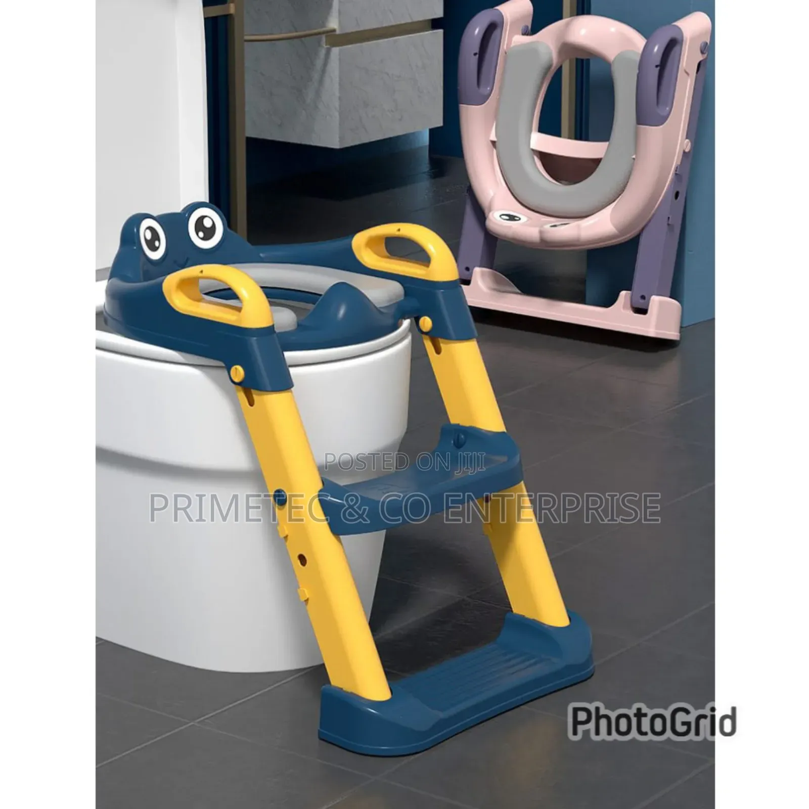 Kids Training Toilet Ladder Seat With PVC Cushion