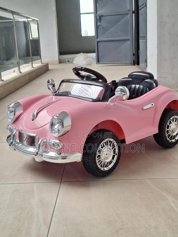 Pink Kids Electric Toy Car - main view