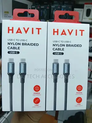 This Is a Havit Cb6310 60w Usb-C to Usb-C Nylon Braided Cable.