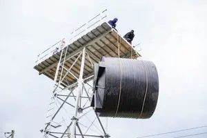 Strong Durable Steel Water Tower Installation
